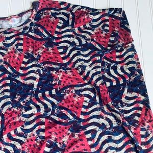 LulaRoe Maria Maxi Dress L - American Dreams